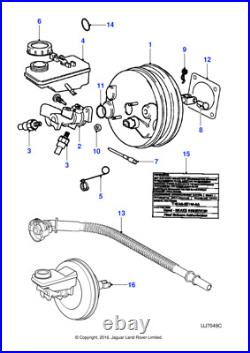 Jaguar Genuine Brake Booster Replacement Fits S-Type 1999-2008 Classic XR843547